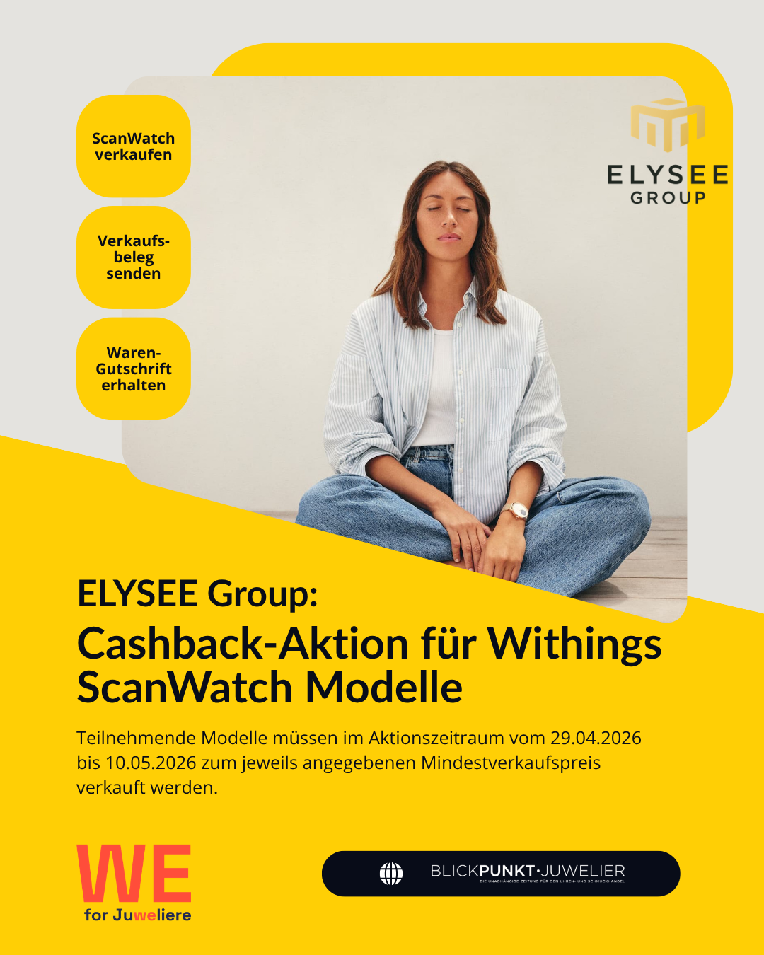 Elysee Group Withings Cashback Aktion Frühling 2026