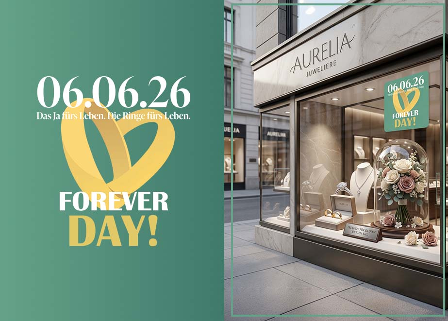 Forever Day Juwelier Trauringe Schaufenster