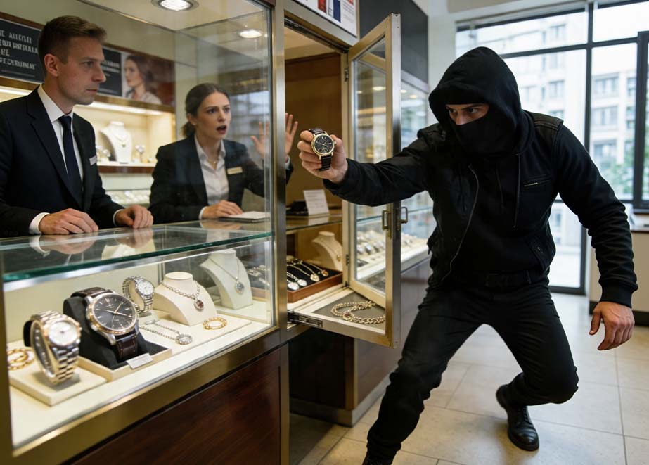 Juwelier Ladendiebstahl Einbruch Warndienst HDE Statistik