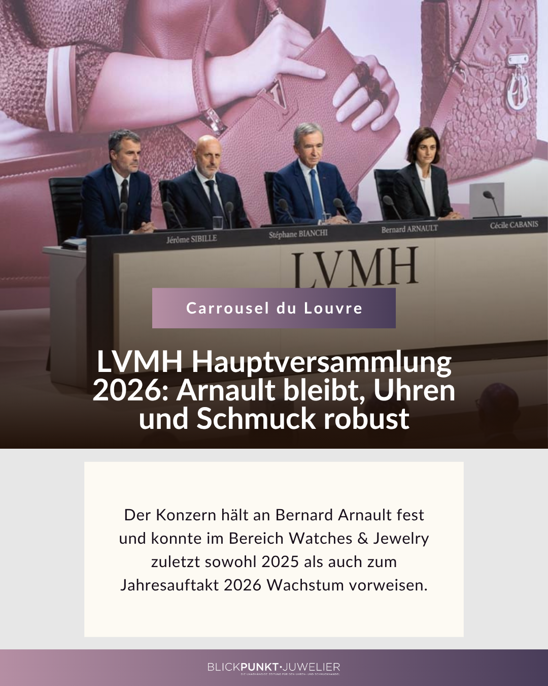 LVMH Hauptversammlung 2026 Ergebnisse Bericht