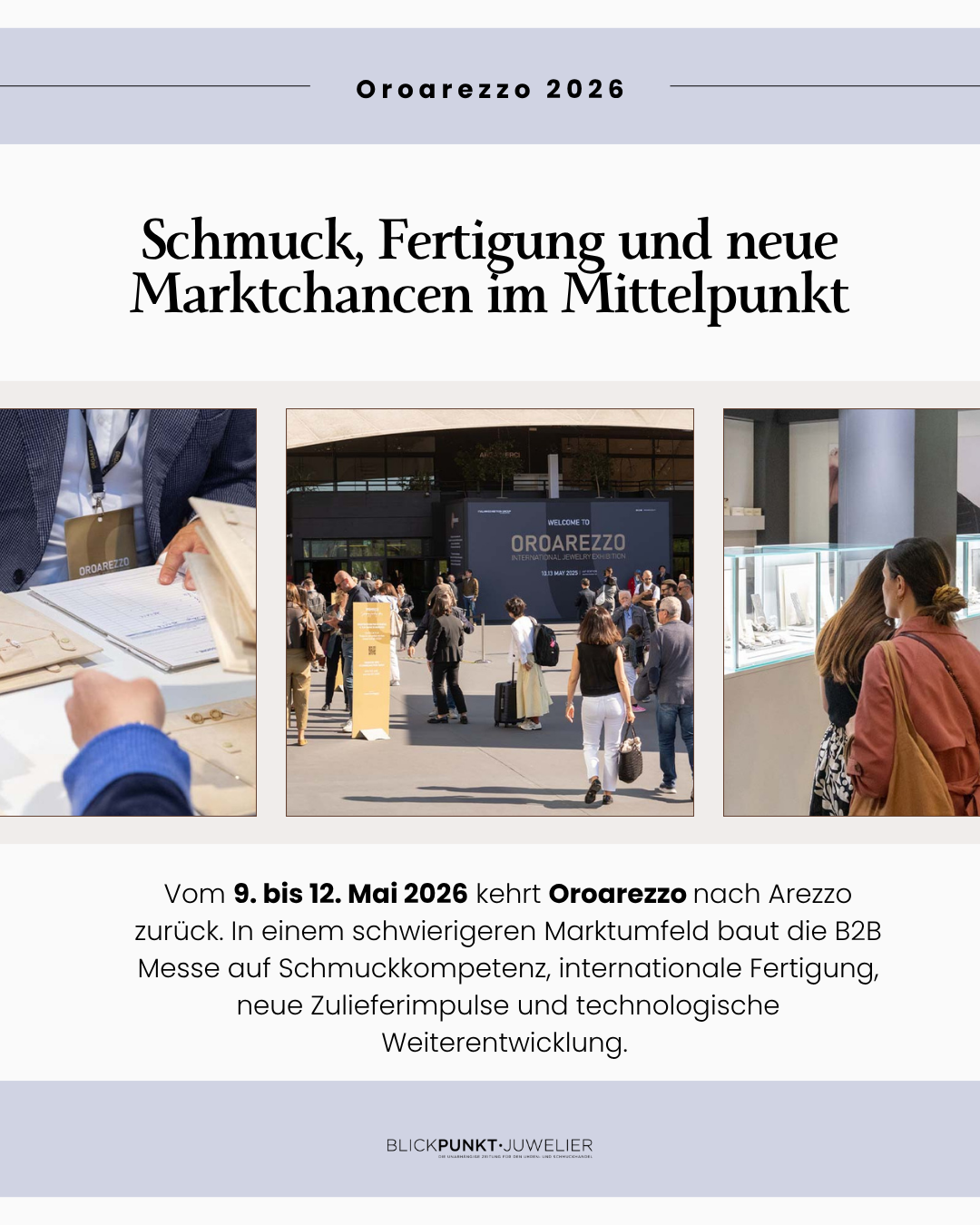Oroarezzo Schmuck Messe Mai 2026