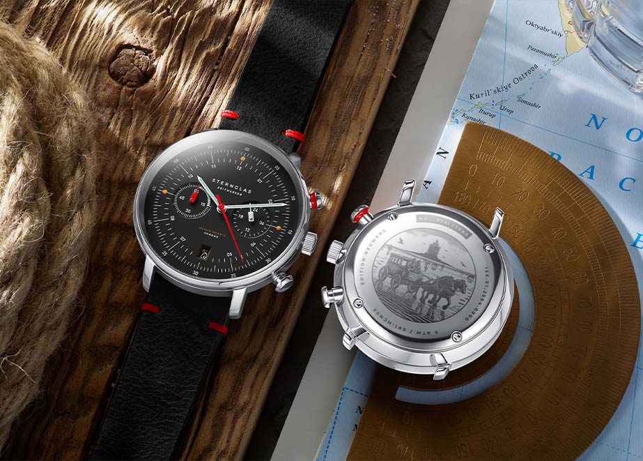 Sternglas HAMBURG Chrono Edition Neuwerk schwarz silber : Vintage 20 nero-rot