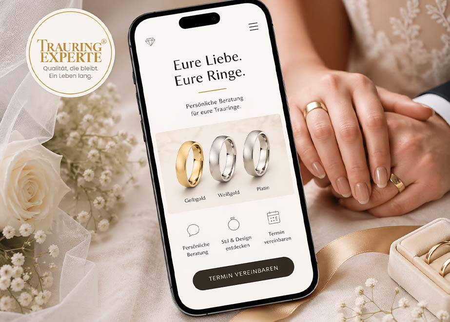 Trauringexperte digitaler Auftritt