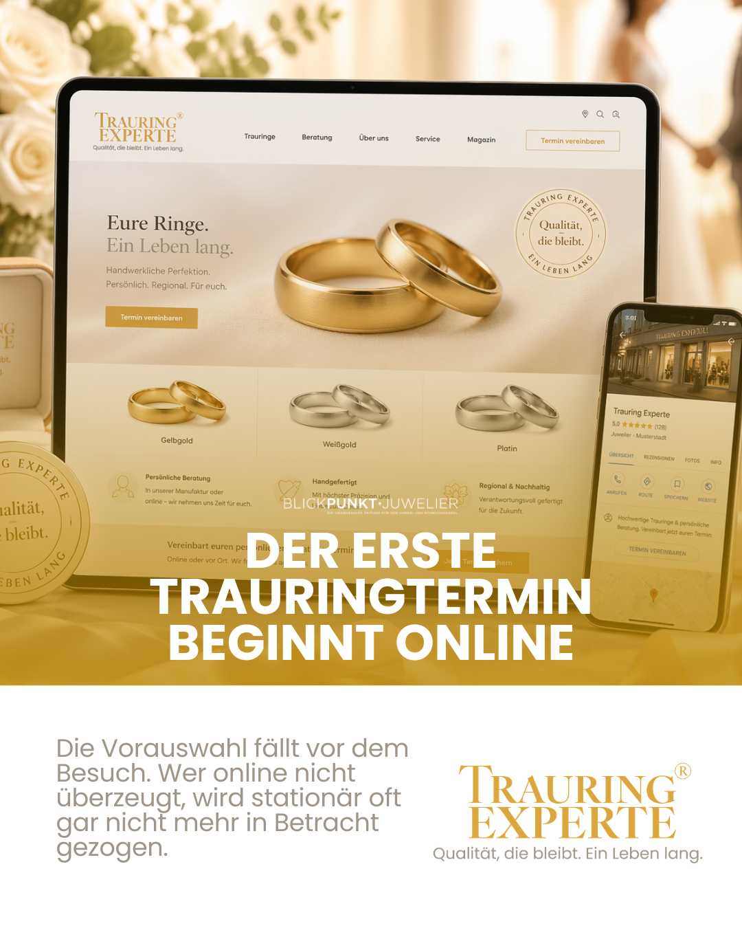 Trauringexperte Google Bewertung Google Profil digital Juwelier Trauringe
