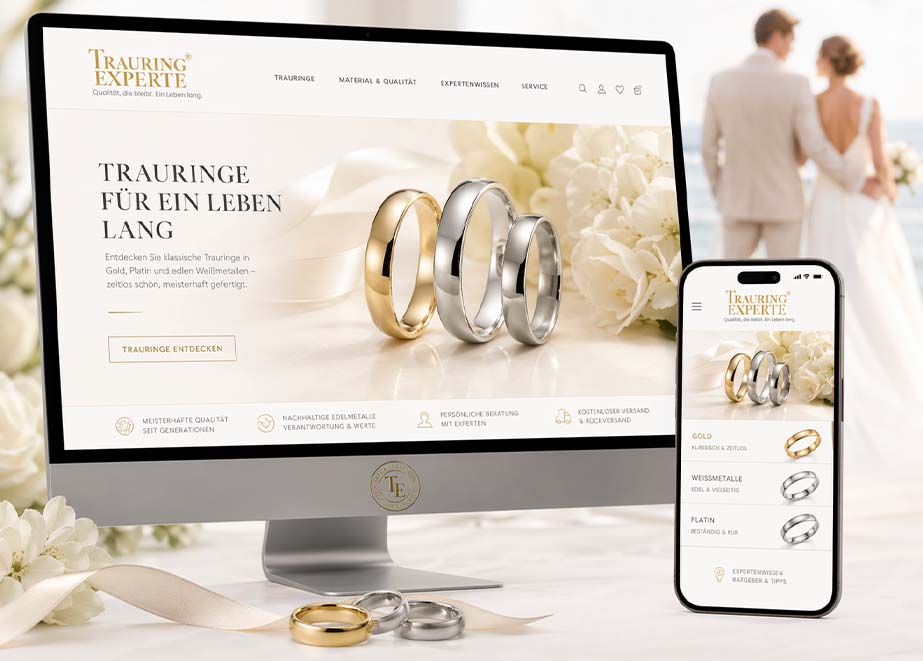 Trauringexperte Web Internet Social Media Auftritt Juwelier