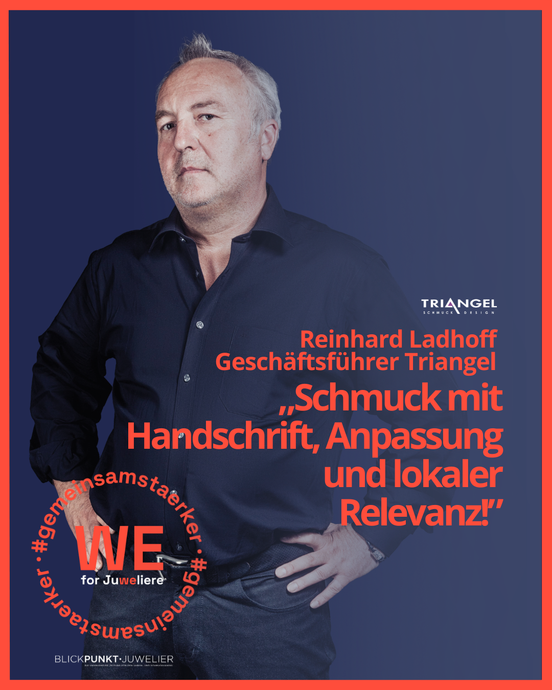 Triangel Schmuckdesign WE for Juweliere Reinhard Ladhoff