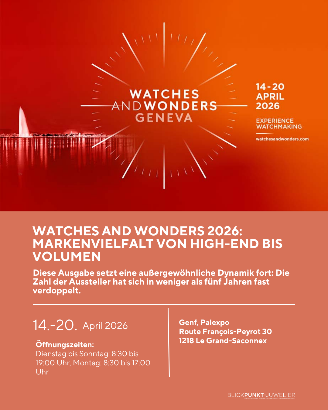 Watches and Wonders 2026 Genf Messe Uhren Info Watches and Wonders 2026 Genf Messe Uhren Info