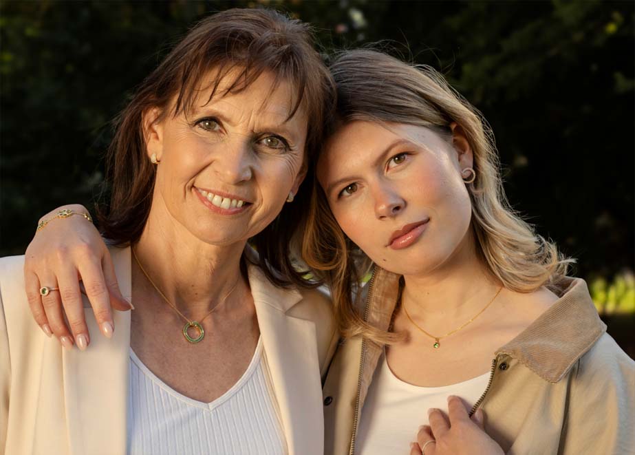 Frieden Mother Daughter Anhänger Mood