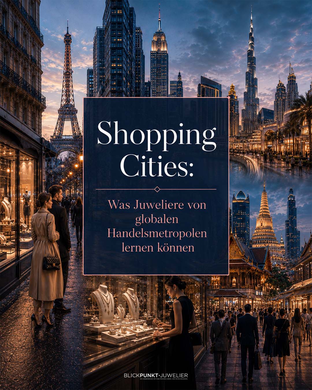 Shopping Luxus Juwelier Städte Stadt City Ranking Kaufkraft Erlebnis