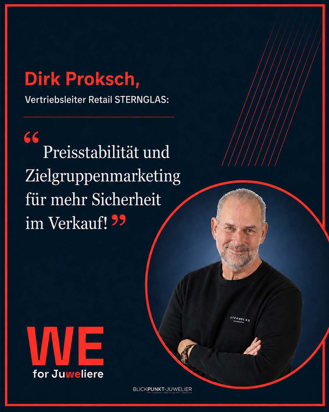 Sternglas WE for Juweliere Dirk Proksch