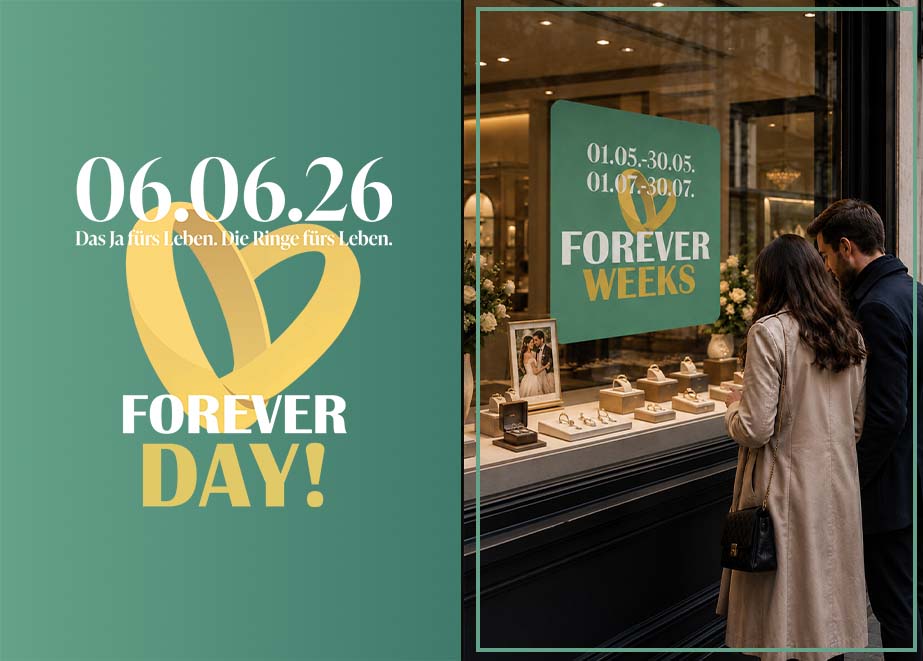 Trauringexperte FOREVER WEEK DAY Trauringe Juwelier kaufen verkaufen