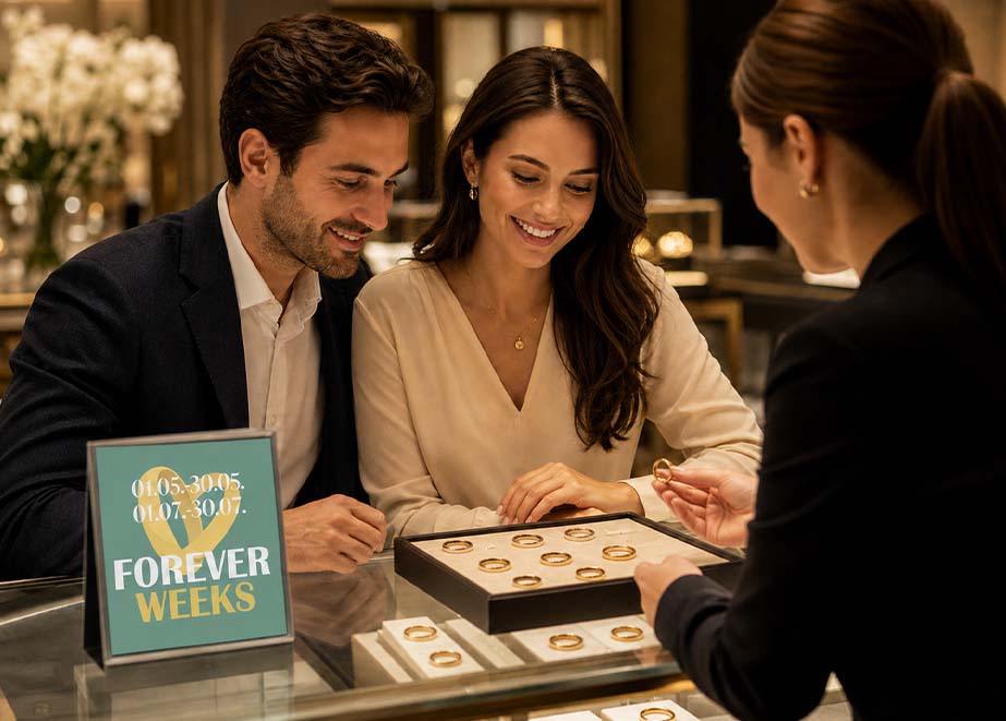 Trauringexperte FOREVER Weeks Mai 2026 Trauringe kaufen