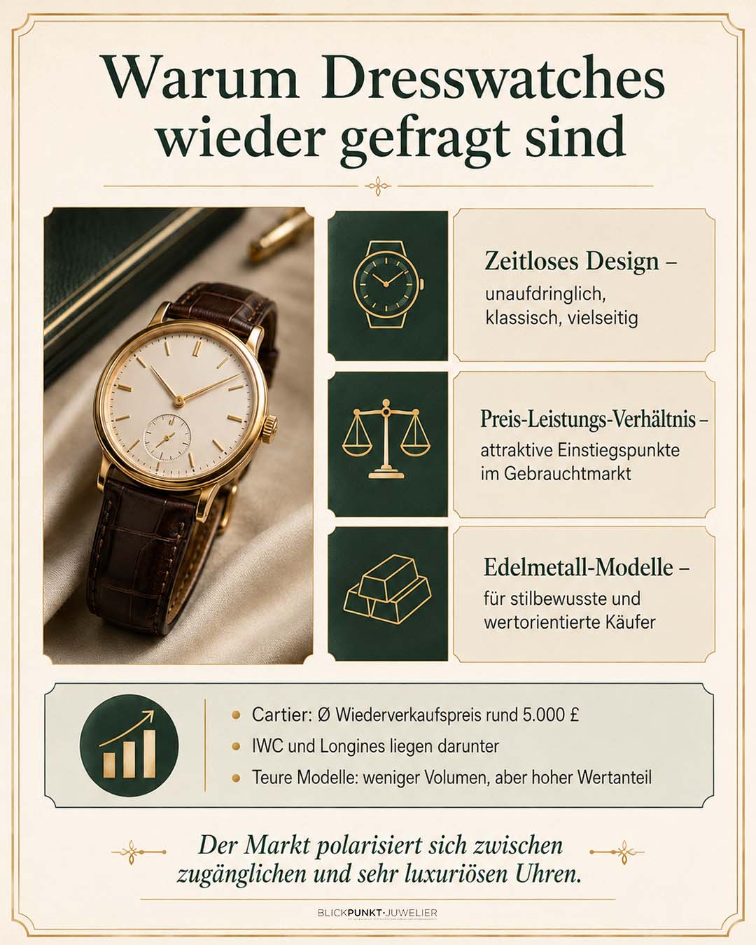 Warum Dresswatches wieder gefragt sind
