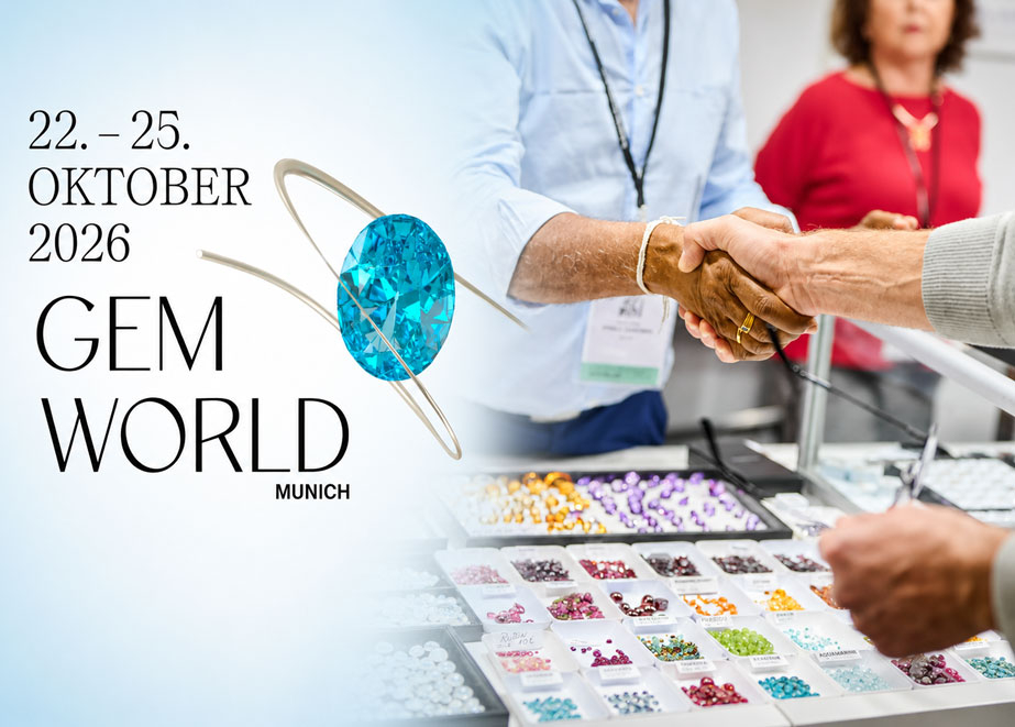 Gemworld Munich 2026: Der Herbsttreffpunkt für Schmuck und Edelsteine
