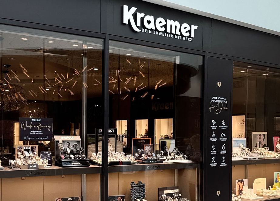 Juwelier Kraemer eröffnet größere Filiale im Weserpark Bremen