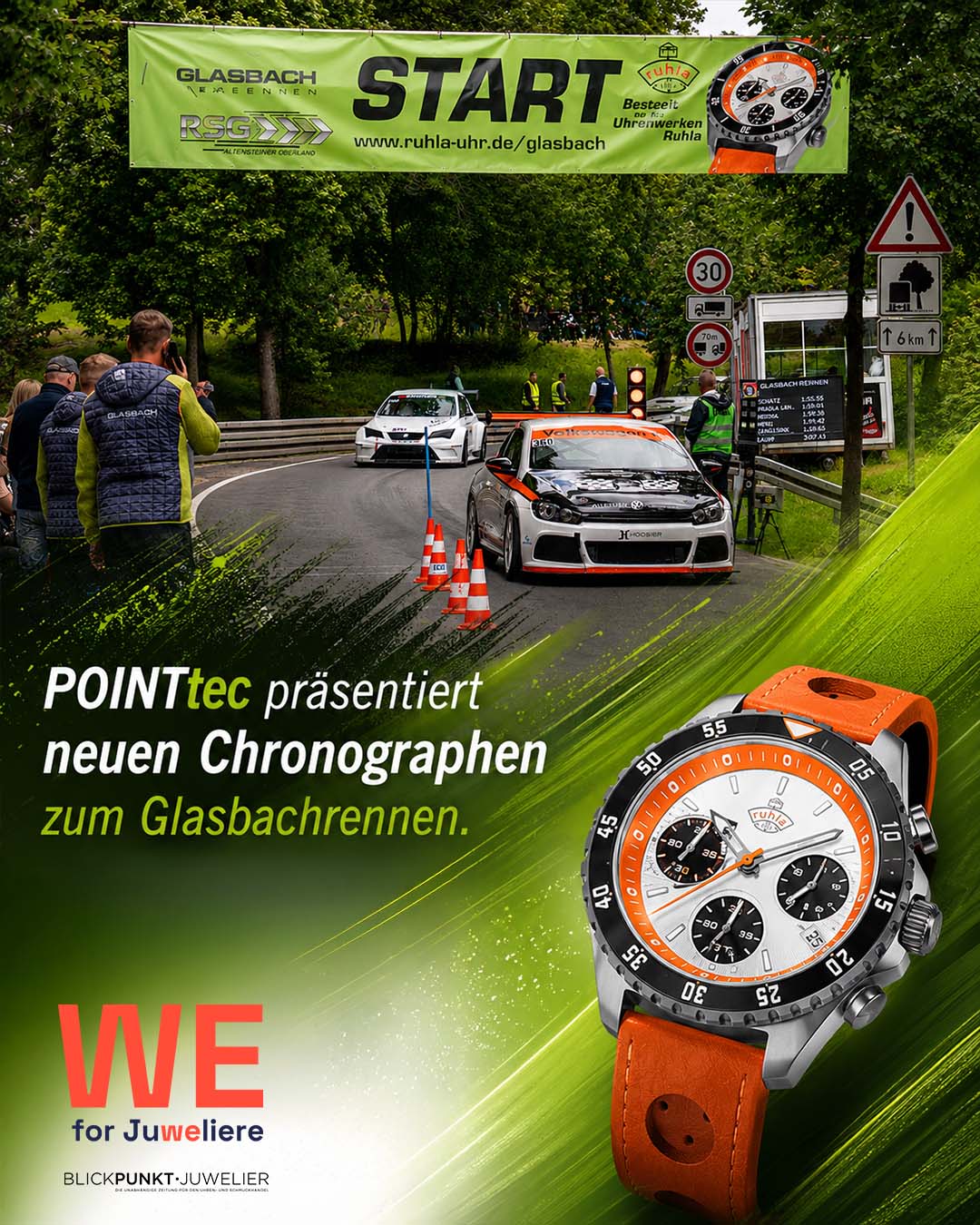POINTtec Ruhla Glasbachrennen 2026 Sponsor Chronograph