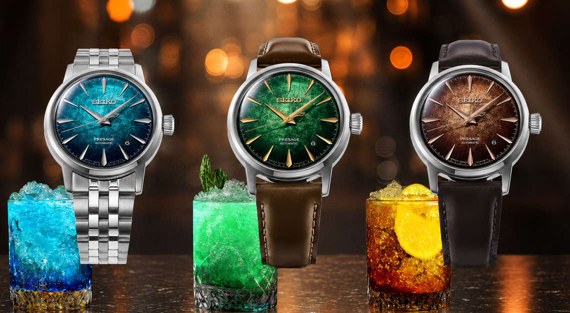 Seiko bringt neue Cocktail-Time-Modelle und Field Series GMT