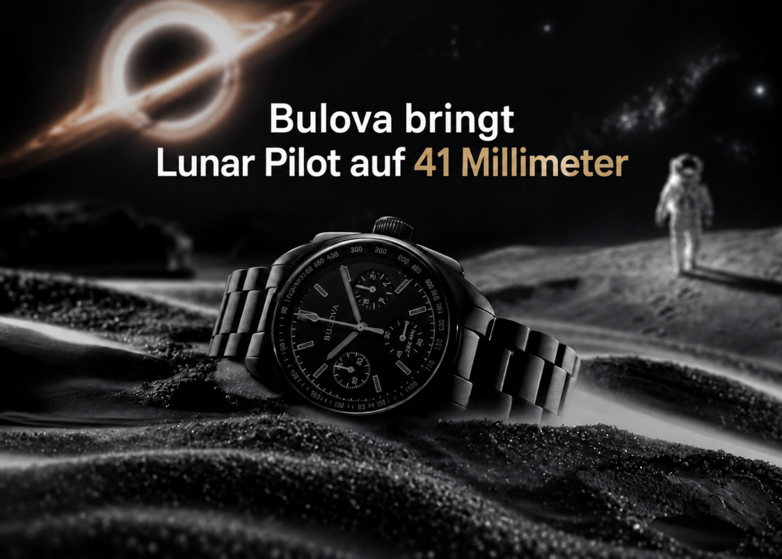 Bulova bringt Lunar Pilot auf 41 Millimeter
