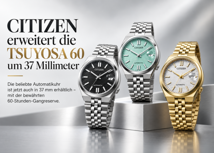 CITIZEN erweitert die TSUYOSA 60 um 37 Millimeter