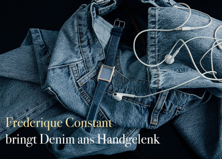 Frederique Constant bringt Denim ans Handgelenk