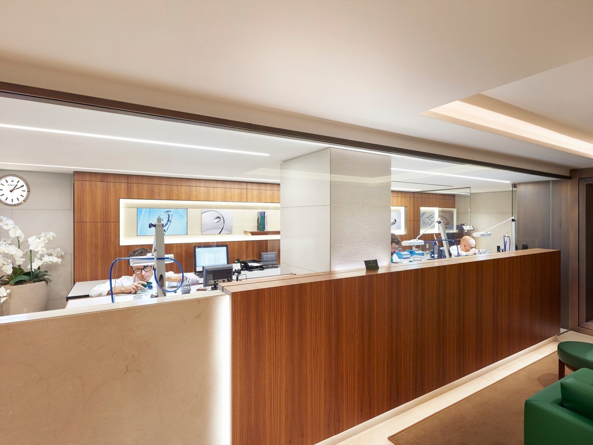 Empfangsbereich eines Rolex Service Centers