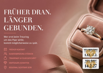 Der Verlobungsring öffnet die Umsatzkette
